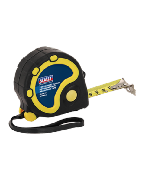 Rubber Tape Measure 7.5m(25ft) x 25mm Metric/Imperial
