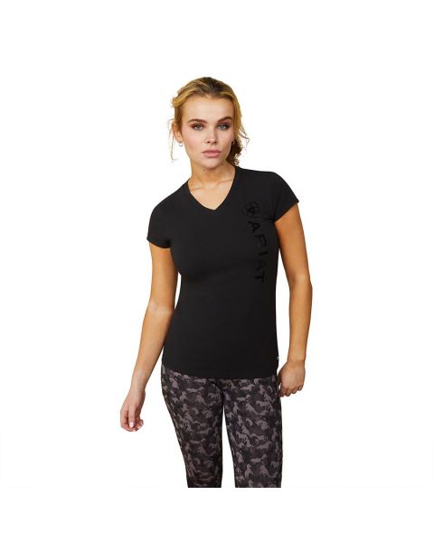 Ariat Women's Vertical Logo T-Shirt Black