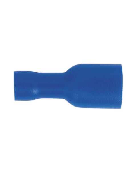 Fully Insulated Terminal 6.3mm Female Blue Pack of 100