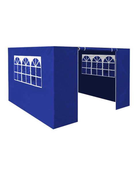 Dellonda Premium Gazebo Side Walls/Doors/Windows, Fits 2 x 2m Models - Blue