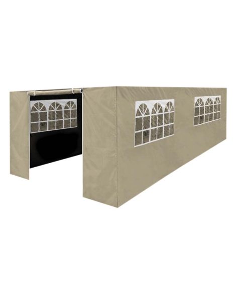 Dellonda Premium Gazebo Side Walls/Doors/Windows, 3 x 6m Models - Beige