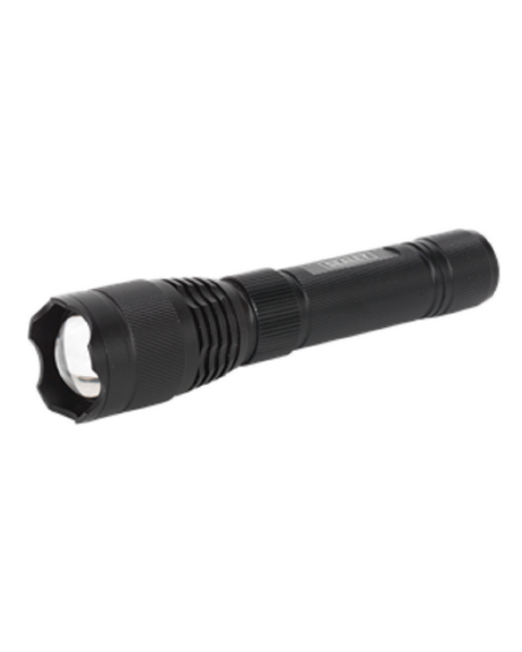 Aluminium Torch 10W SMD LED Adjustable Focus Rechargeable