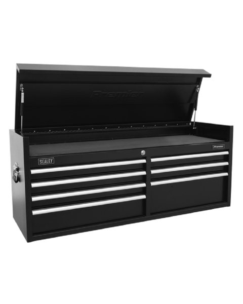 Topchest 7 Drawer 1415mm Extra-Wide Heavy-Duty Black