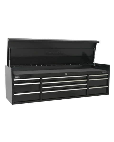 Topchest 10 Drawer 1830mm Extra-Wide Heavy-Duty Black