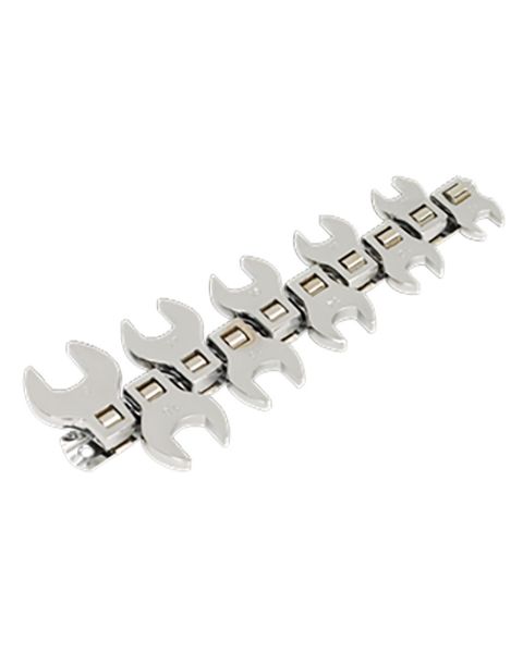 Crow's Foot Open-End Spanner Set 10pc 3/8"Sq Drive Metric