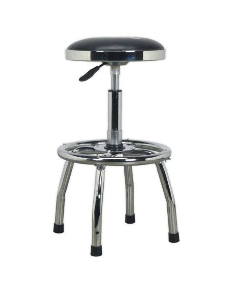 Workshop Stool Heavy-Duty Pneumatic with Adjustable Height Swivel Seat