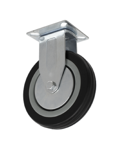 Castor Wheel Fixed Plate Ø125mm