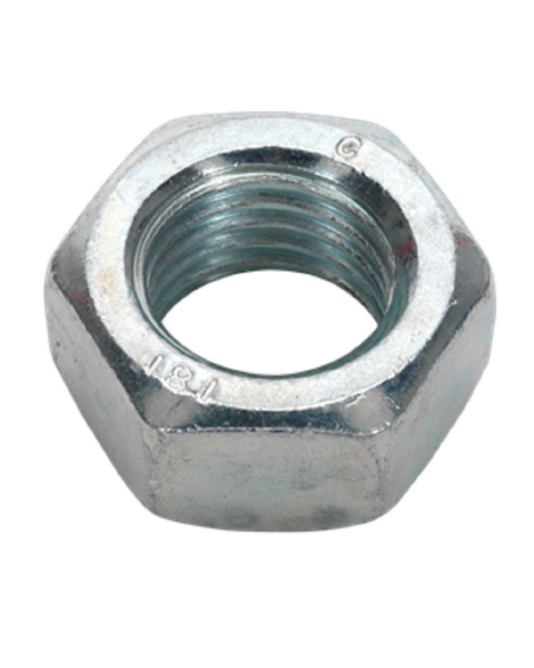 Steel Nut DIN 934 - M20 Zinc Pack of 10