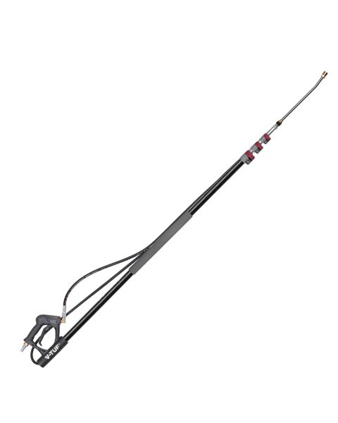 Pressure Washer Extendable Lance - V-Tuf - 2.5 To 8 Metres - Comes With Belt & Gutter Cleaning Attachment