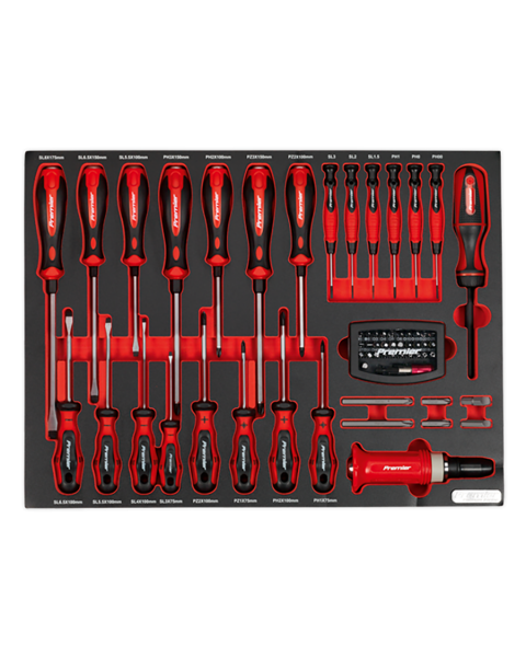 Tool Tray with Screwdriver Set 72pc