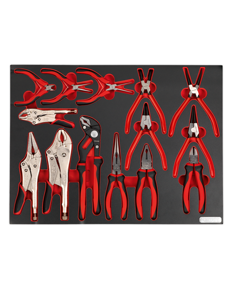 Tool Tray with Pliers Set 14pc