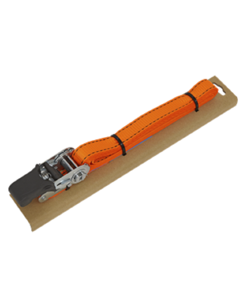 Ratchet Strap 25mm x 5m Polyester Webbing with Corner Protector 600kg Breaking Strength